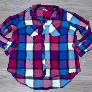 Terra & Sky women's flannel shirt size 1x (16w-18w)